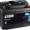 Аккумуляторная батарея 70Ah 640A о.п.,е.к. EC700 Exide (мини-фото №1)