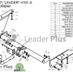 Фаркоп для HONDA CR-V (RE5) 2006- 2012&nbsp; H101A Leader Plus (мини-фото №2)