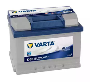 Аккумуляторная батарея, D59 12в 60а/ч 540А, о.п., ев. кл. 5604090543132 Varta (фото №2)