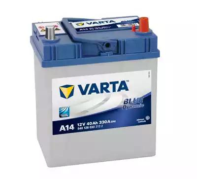 Аккумуляторная батарея, A14 12в 40а/ч 330А, о.п., яп. кл. 5401260333132 Varta (фото №2)